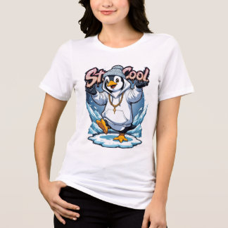 T-shirt En Tri-matière Restez Cool Penguin Art - Chill Winter Tri-Blend S