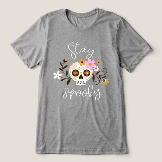 T-shirt En Tri-matière Restez Éffrayant (Design Recto)