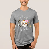 T-shirt En Tri-matière Restez Éffrayant (Recto)