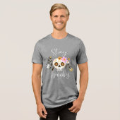 T-shirt En Tri-matière Restez Éffrayant (Recto plein)