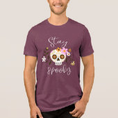 T-shirt En Tri-matière Restez Éffrayant (Recto)