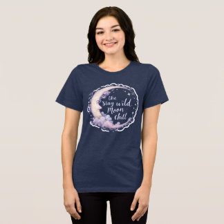 T-shirt En Tri-matière Restez en pleine lune Chill - Celestial Calme Desi