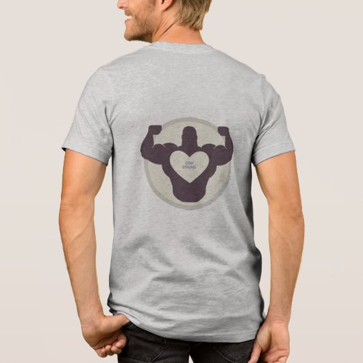 T-shirt En Tri-matière Restez fort Silhouette Tee (Verso)