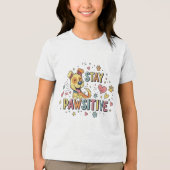 T-shirt En Tri-matière Restez Pawsitive (Recto)