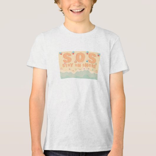 T-shirt En Tri-matière Restez Sur La Côte (Recto)
