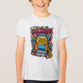 T-shirt En Tri-matière Retour à l'école 2025 - Drôle et motivation de l'é (Recto)