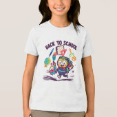 T-shirt En Tri-matière Retour à l'école amusant (Recto)