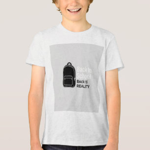 T-shirt En Tri-matière Retour à l'école sac à dos - Drôle Retour à la réa
