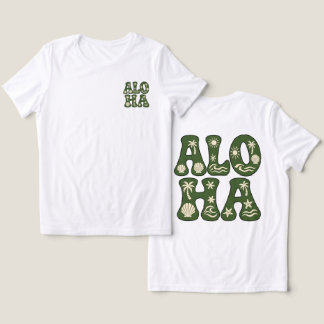 T-shirt En Tri-matière Rétro Aloha Tropical Beach Esthétique Personnalisé