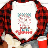 T-shirt En Tri-matière Retro C'est La Saison De Noël