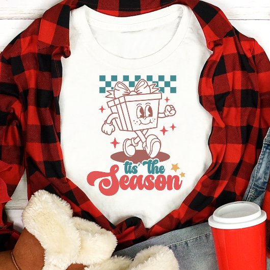 T-shirt En Tri-matière Retro C'Est La Saison Noël