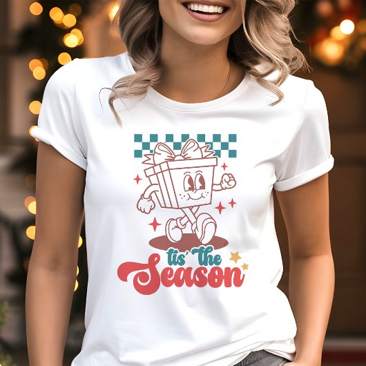T-shirt En Tri-matière Retro C'Est La Saison Noël