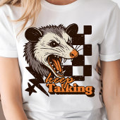 T-shirt En Tri-matière Retro Continue Talking Feral Possum : Animal sauva