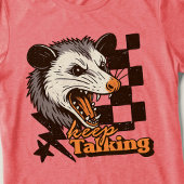 T-shirt En Tri-matière Retro Continue Talking Feral Possum : Animal sauva