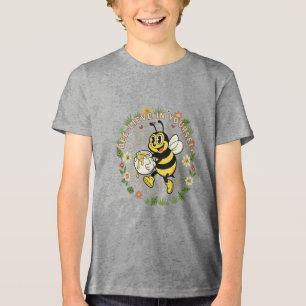 T-shirt En Tri-matière Rétro Croire En Soi Abeille À Miel Vintage
