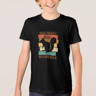 T-shirt En Tri-matière Rétro de la forêt d'animaux d'écureuil
