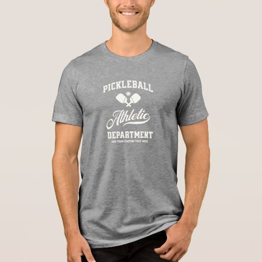 T-shirt En Tri-matière Retro Pickleball Athleball Département sur mesure (Recto)
