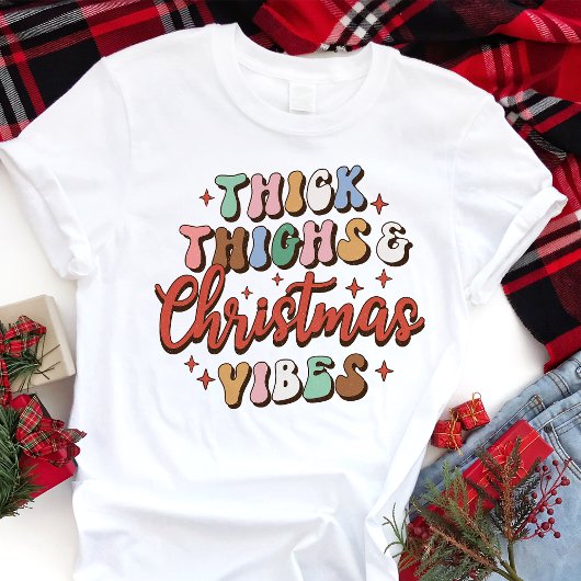 T-shirt En Tri-matière Retro Thighs épais et Vibes de Noël
