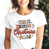 T-shirt En Tri-matière Retro Thighs épais et Vibes de Noël