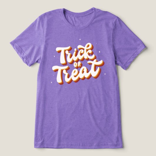 T-shirt En Tri-matière Retro Trick ou Treat (Design Recto)