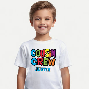 T-shirt En Tri-matière Réunion de famille Équipe de cousins colorés