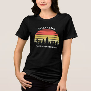 T-shirt En Tri-matière Réunion de famille séjour de camping personnalisé