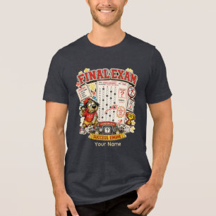 T-shirt En Tri-matière Réussite à l'examen final en attente d'un étudiant