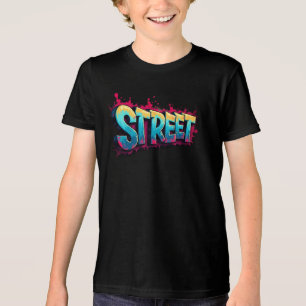 T-shirt En Tri-matière “Rêves de rue” “La ville parle” “Rythme urbain” “C