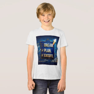 T-shirt En Tri-matière Rêvez. Planifiez. Exécutez. - Votre plan d'action