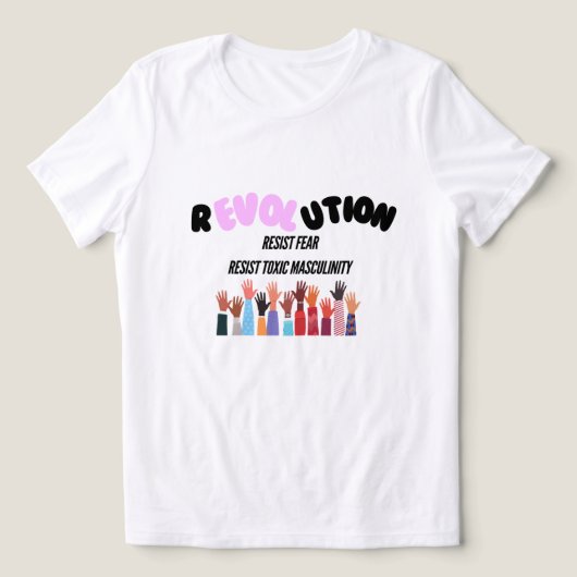 T-shirt En Tri-matière Révolution : Résistez à la peur Masculinité toxiqu (Design Recto)