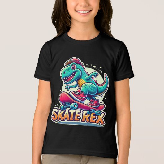 T-shirt En Tri-matière Rex - Chemise Cool Dinosaur Tri-Blend (Recto)