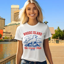 Rhode Island Ocean State Seal Design