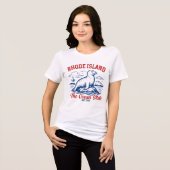 T-shirt En Tri-matière Rhode Island Ocean State Seal Design (Recto plein)
