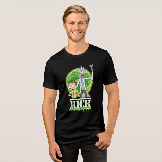 T-shirt En Tri-matière RICK ET MORTY™ | Éclat vert (Recto plein)