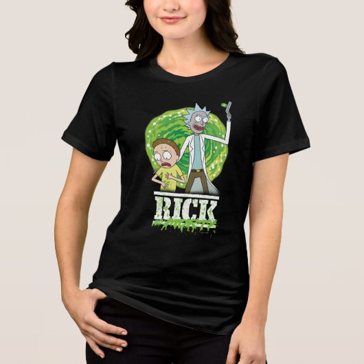 T-shirt En Tri-matière RICK ET MORTY™ | Éclat vert (Recto)