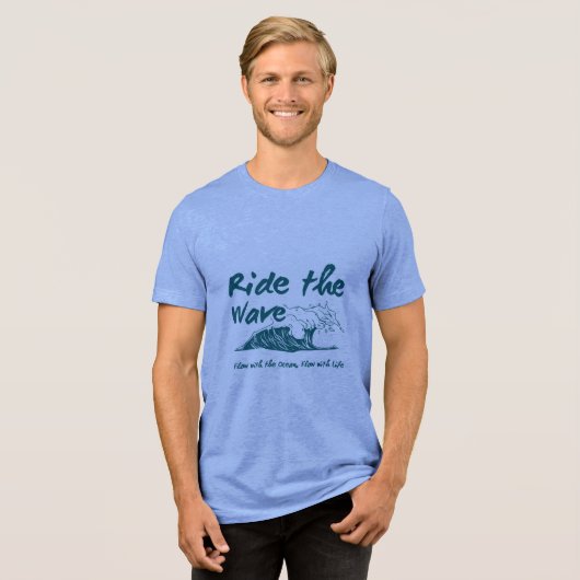 T-shirt En Tri-matière Ride the Wave - Résilience en mouvement (Recto plein)
