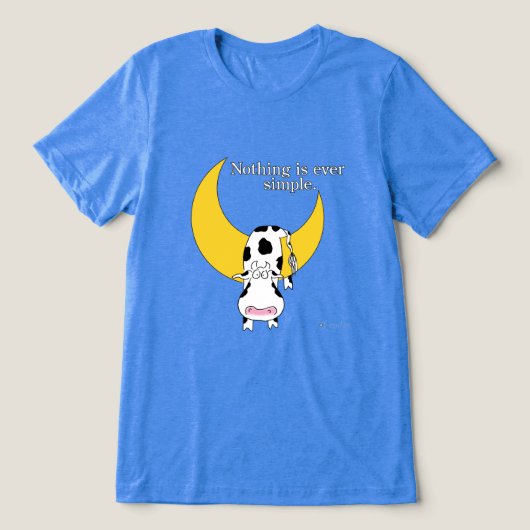 T-shirt En Tri-matière RIEN N'EST JAMAIS SIMPLE par Sandra Boynton (Design Recto)