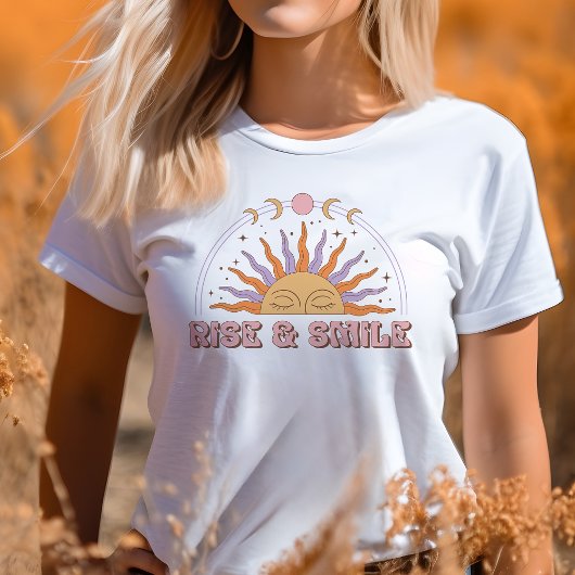 T-shirt En Tri-matière Rise & Smile Retro Boho Sun