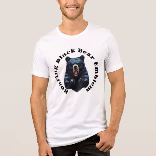T-shirt En Tri-matière Roaring Black Bear Emblem (Recto)