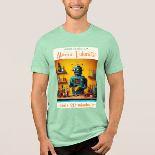 T-shirt En Tri-matière Robot Rétro Futuriste ROBIA 12J2 Mixologue