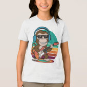 T-shirt En Tri-matière rochers de singe ludique (Recto)