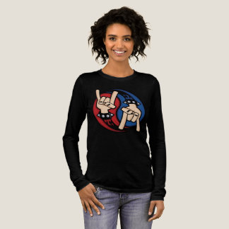 T-shirt En Tri-matière Rock and Roll Devil Horns Yin Yang