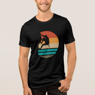 T-shirt En Tri-matière Rock Escalade Climber Retro