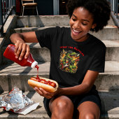 T-shirt En Tri-matière Rockin’ T-Rex Dinosaur with Guitar