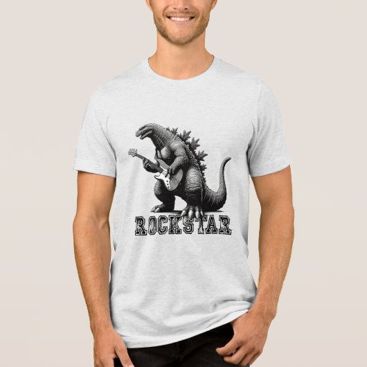 T-shirt En Tri-matière Rockstar Gozilla (Recto)