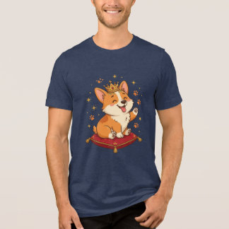 T-shirt En Tri-matière Roi Corgi Mignon Amoureux de Chien Corgi Couronne