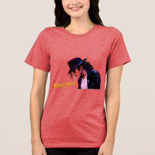 T-shirt En Tri-matière Roi de la Pop Légende Moonwalk Design Rétro Hommag