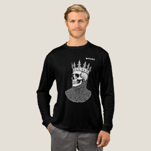 T-shirt En Tri-matière "Roi du crâne médiéval à Chainmail - Art de la lig