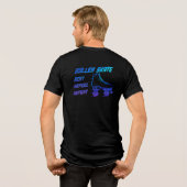 T-shirt En Tri-matière Roller Skate, Repos, Refuel, Répéter - arrière gra (Verso intégral)