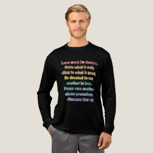 T-shirt En Tri-matière Romains 12:9-10 Verse de la Bible